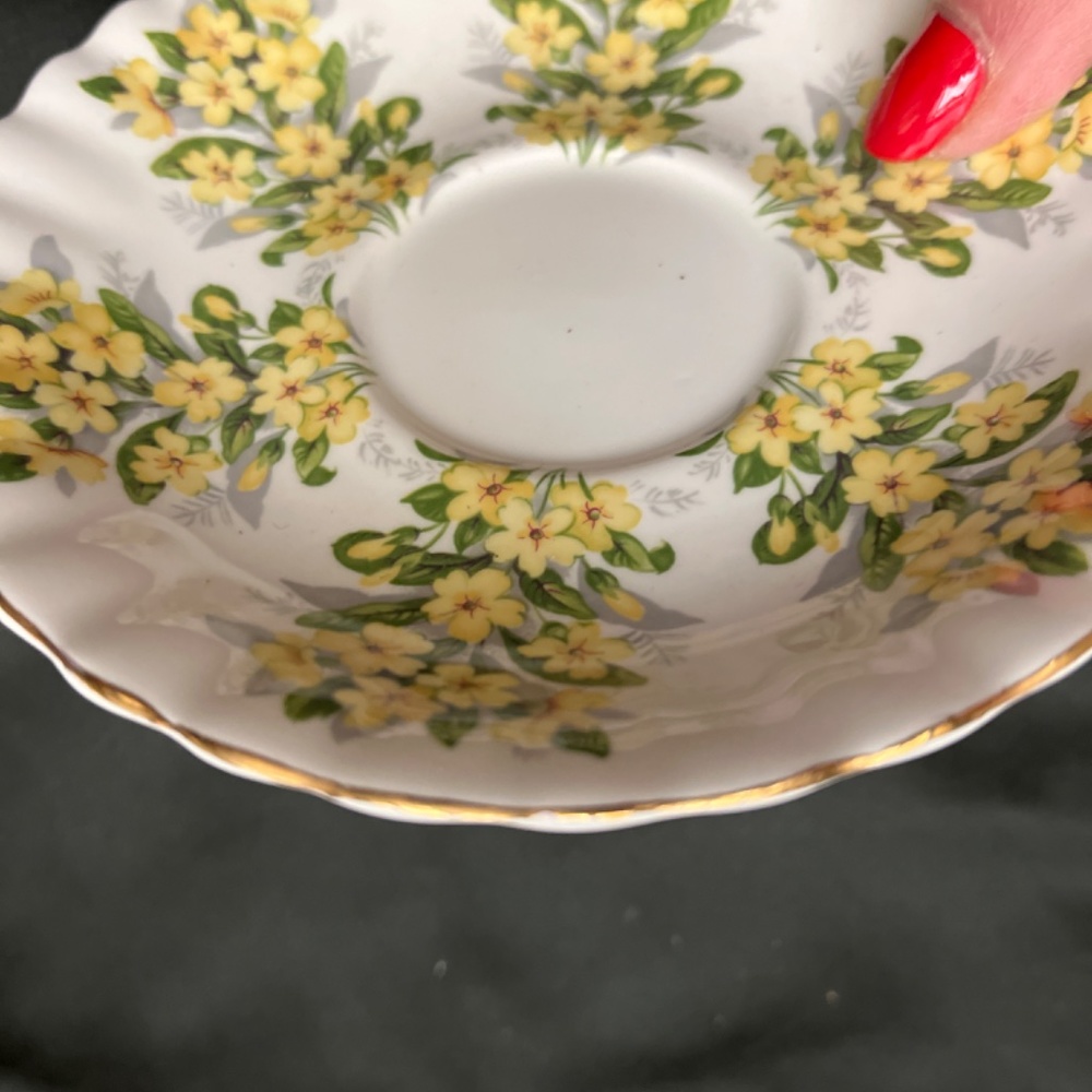 Vintage 1970’s Royal Albert Bone China “Primrose” Cup/Saucer. - Picture 6 of 11